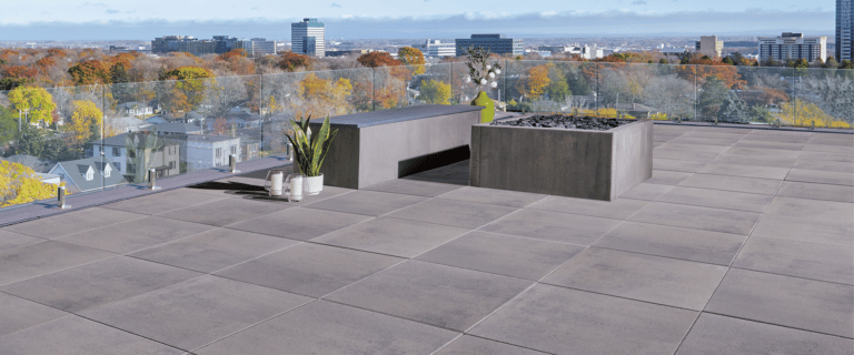 Architectural rooftop slabs